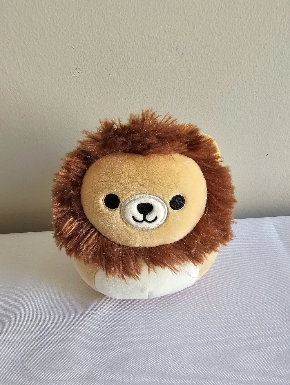 Squishmallows Plush Lion Toy - Brown and Cream